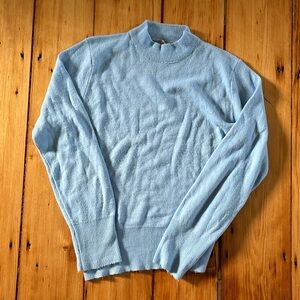 Vintage Blue Mockneck Sweater